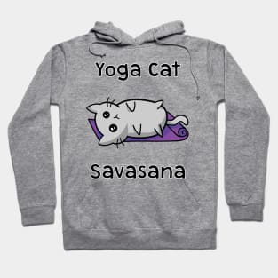 Yoga Cat Savasana Hoodie